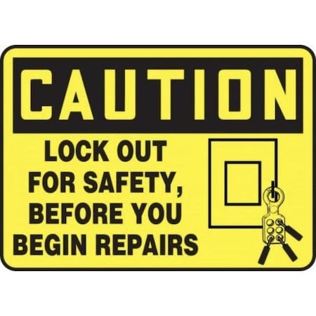 Accuform LOCKOUTTAGOUT SIGN LOCKOUT POINT 10 MLKT506VA MLKT506VA